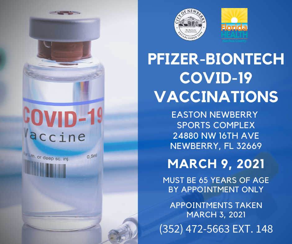 COVID19 Vaccinations Offered in Newberry Newberry Florida
