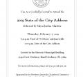 State of the City Invitation, Thursday, February 7, 2019. Taste of Newberry 6:30 pm