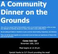 A Community Dinner on the Grounds, Sunday, November 18, 2018 - 1:00pm Lois Forte Park