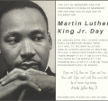  Jan. 18, 2021. Meet at City Hall at 11 am for photos, March to MLK Jr. Center: 2555 NW 6th Ave. Program at 12 pm