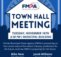 FMPA Town Hall Meeting Tuesday, November 16, 6:30 pm / Municipal Buildong