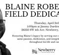 Blaine Roberson Field Dedication