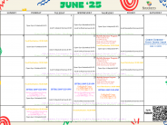 Newberry Parks & Rec. June 2025 Schedule