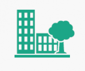 building with tree
