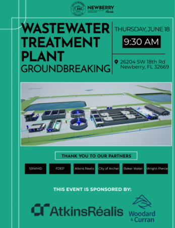 WWTP Groundbreaking Ceremony - 6/18 at 9:30AM