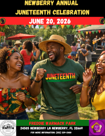 Newberry Juneteenth 6/20 at Freddie Warmack Park