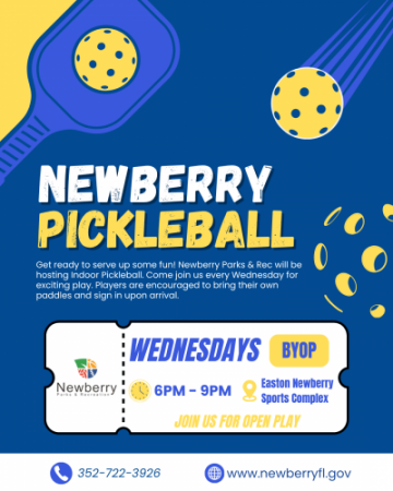 Pickleball Open Gym every Wednesday at Easton