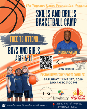 Taurean Green Foundation Skills and Drills Basketball Camp 6/27 9AM