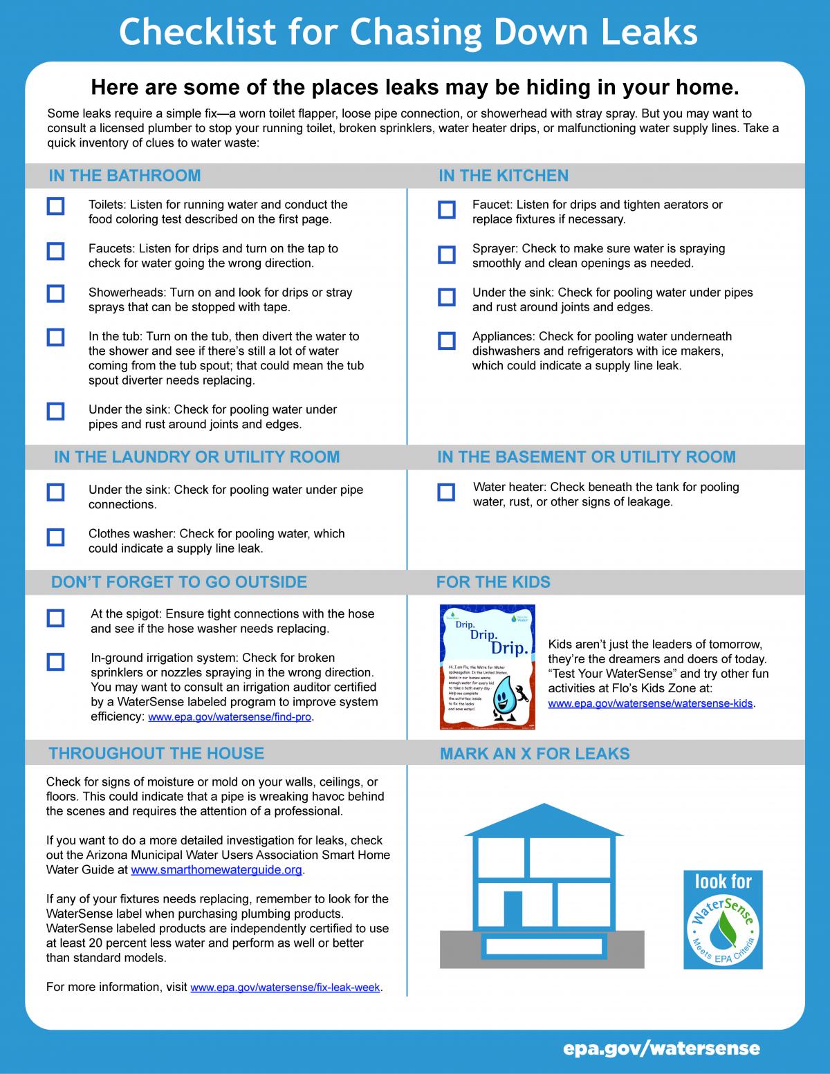 Leak Detection Checklist