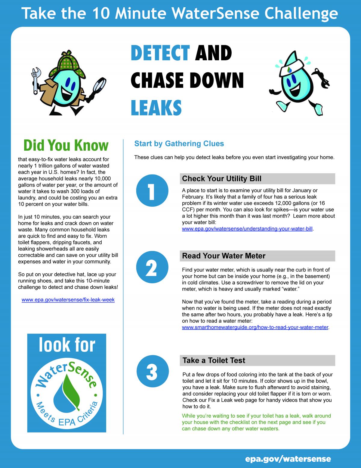 Detect & Chase Down Leaks