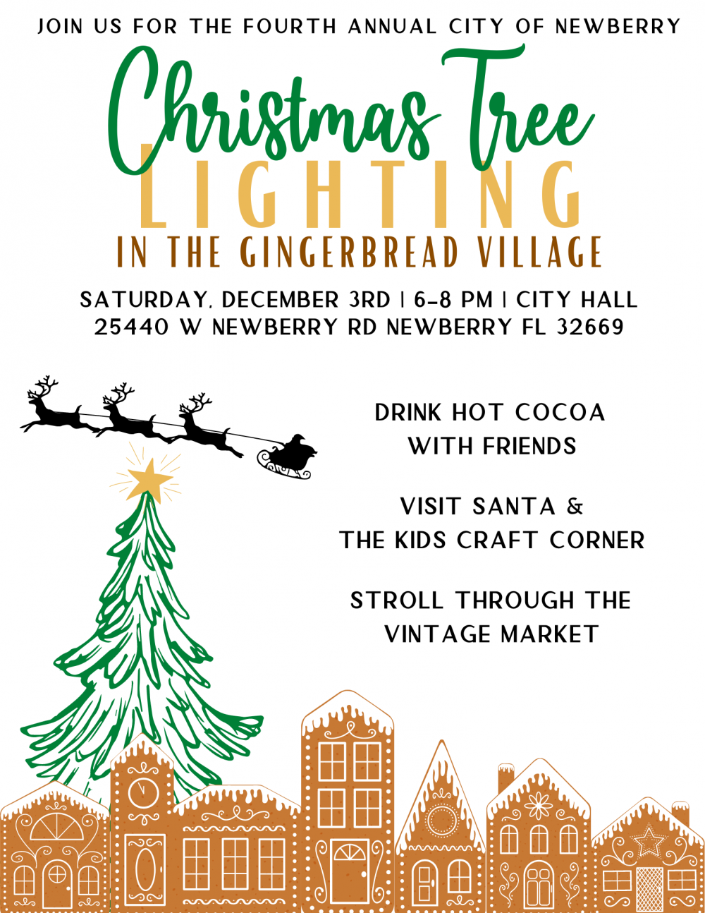 Annual Christmas Tree Lighting Newberry Florida